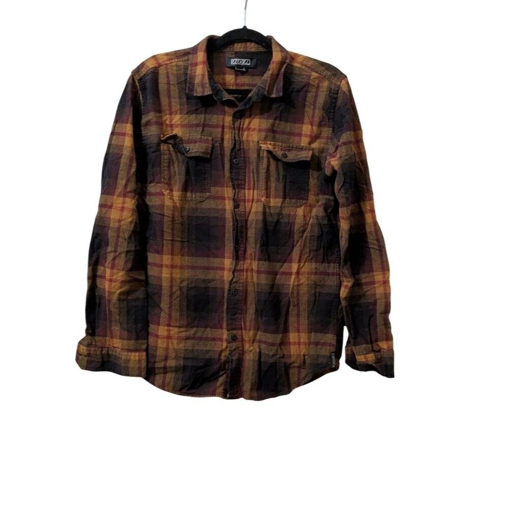 Ezekiel Men's Plaid Long Sleeve Shirt - Size L